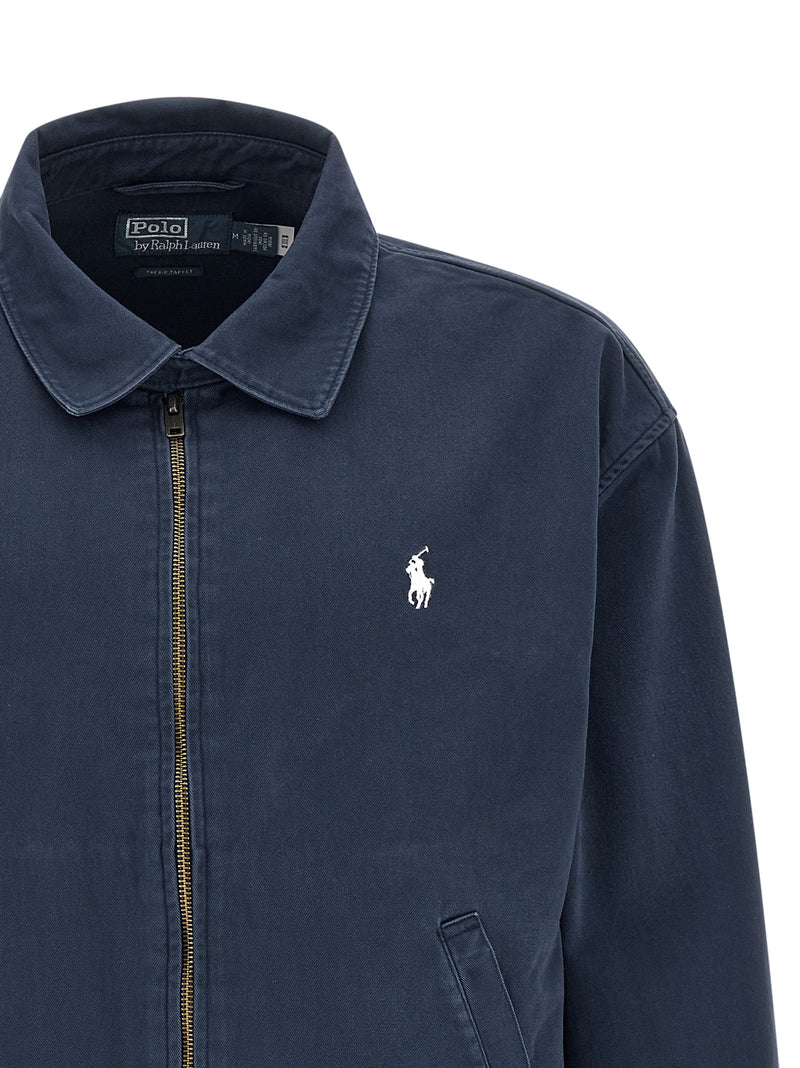 Veste longue en coton bleu Polo Ralph Lauren
