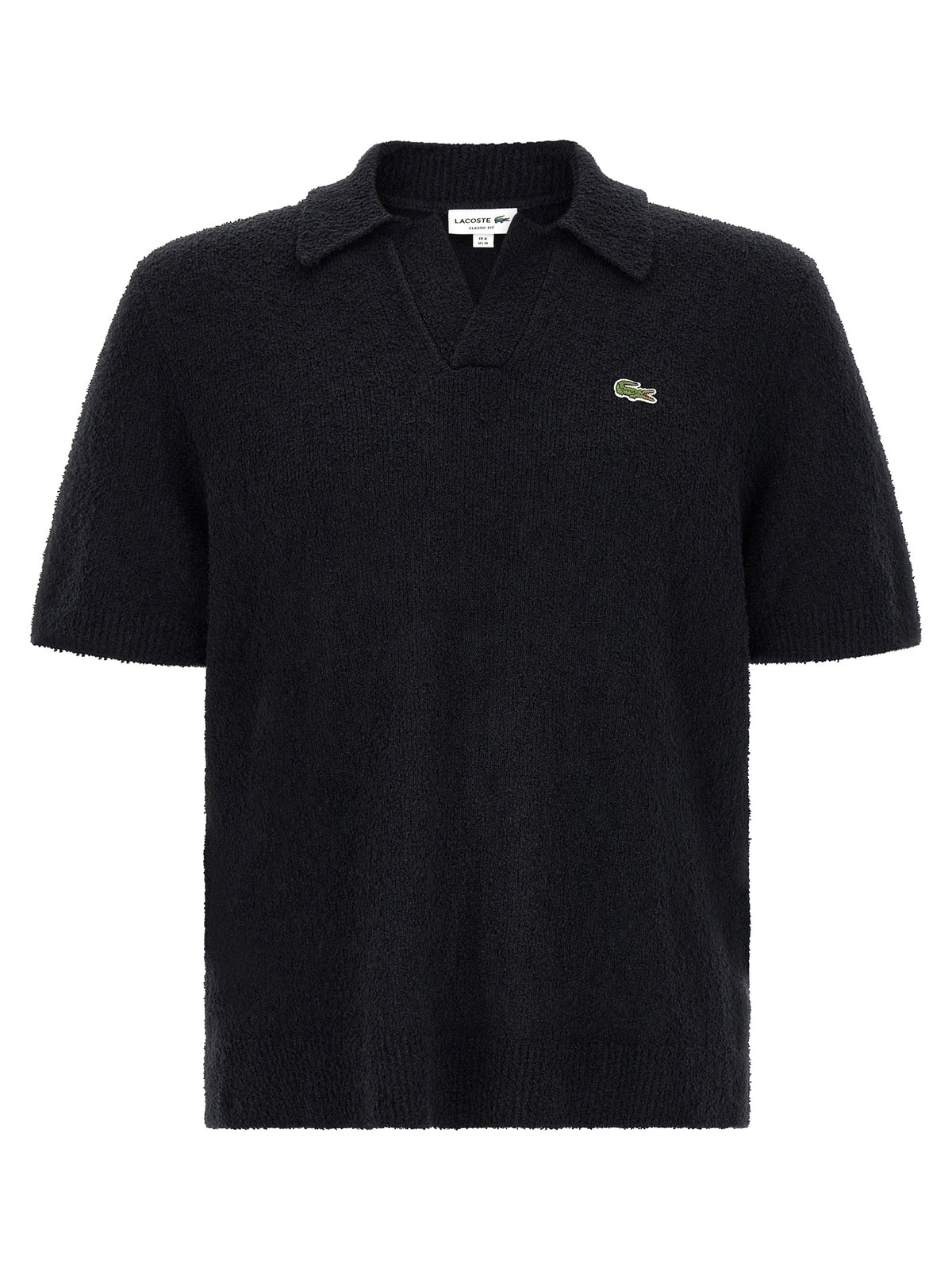 Lacoste Black Cotton Polo Shirt - Stylish & Comfortable