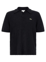 Lacoste Black Cotton Polo Shirt - Stylish & Comfortable