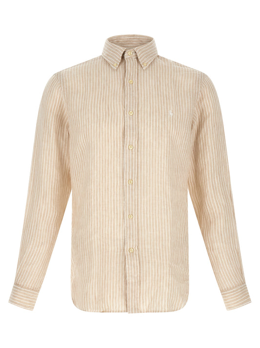 Polo Ralph Lauren Beige Linen Blouse - Stylish & Comfortable