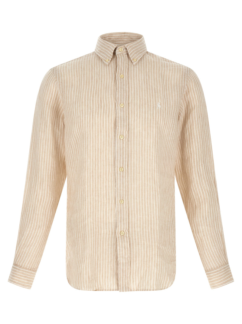 Polo Ralph Lauren Beige Linen Blouse - Stylish & Comfortable