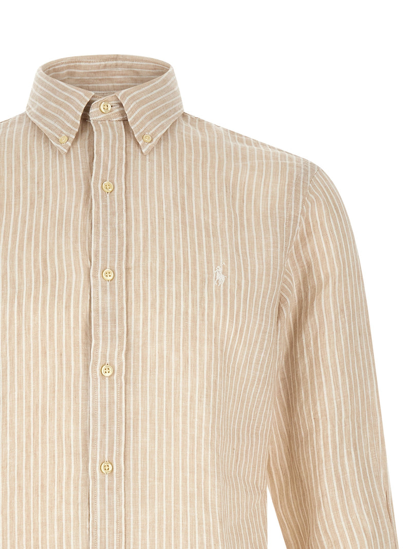 Polo Ralph Lauren Beige Linen Blouse - Stylish & Comfortable