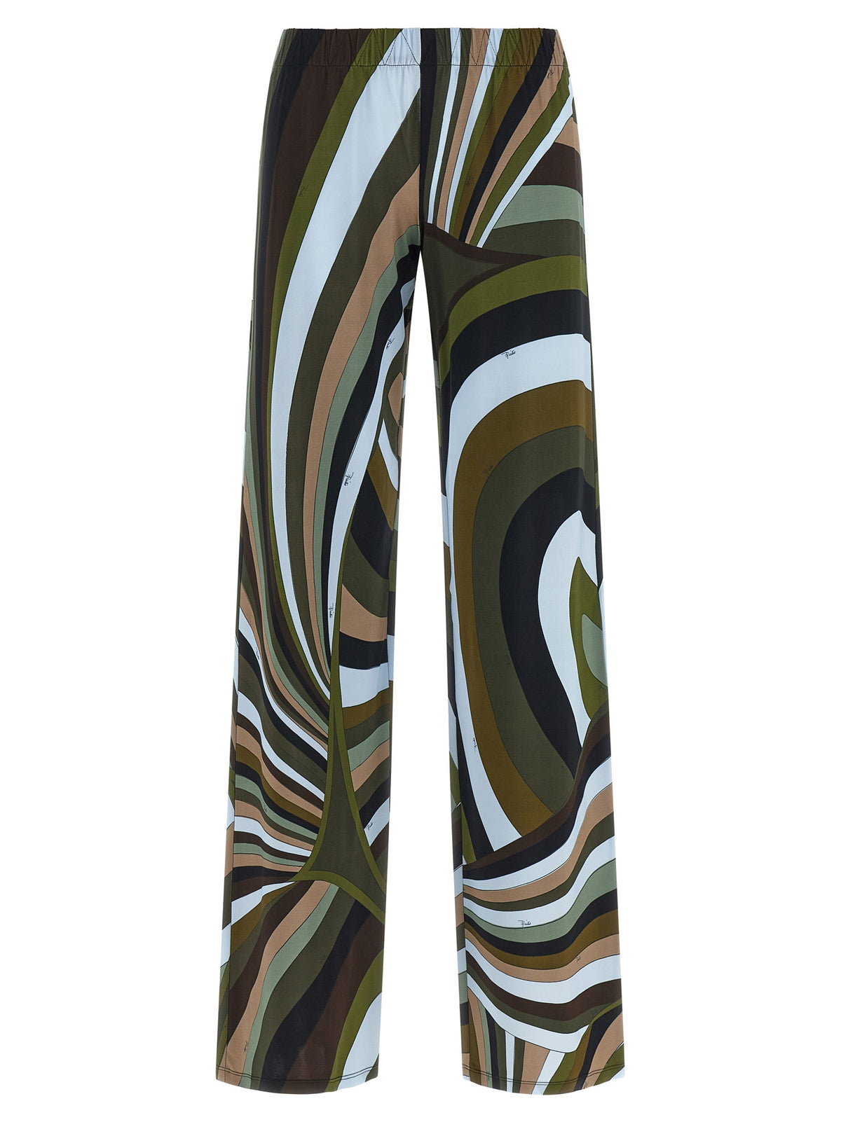 Emilio Pucci Multicolor Viscose Flared Pants