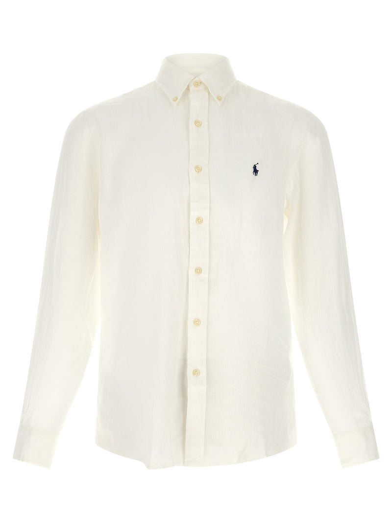 Polo Ralph Lauren White Linen Blouse