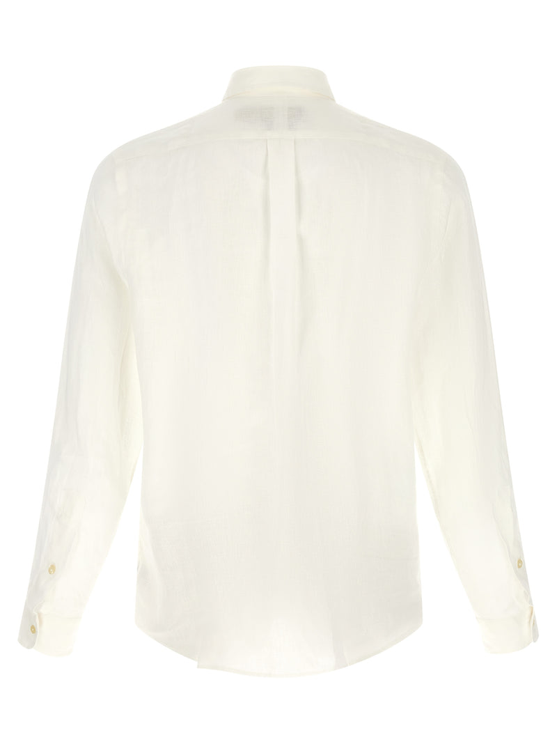 Polo Ralph Lauren White Linen Blouse