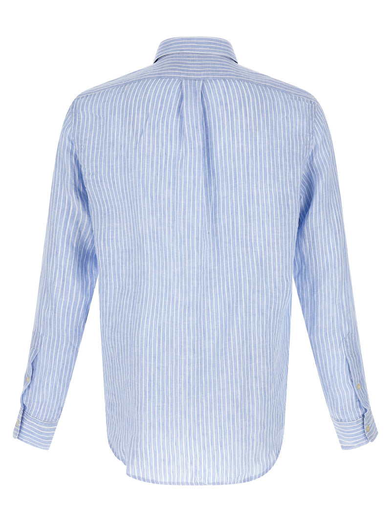Chemisier en lin bleu Polo Ralph Lauren