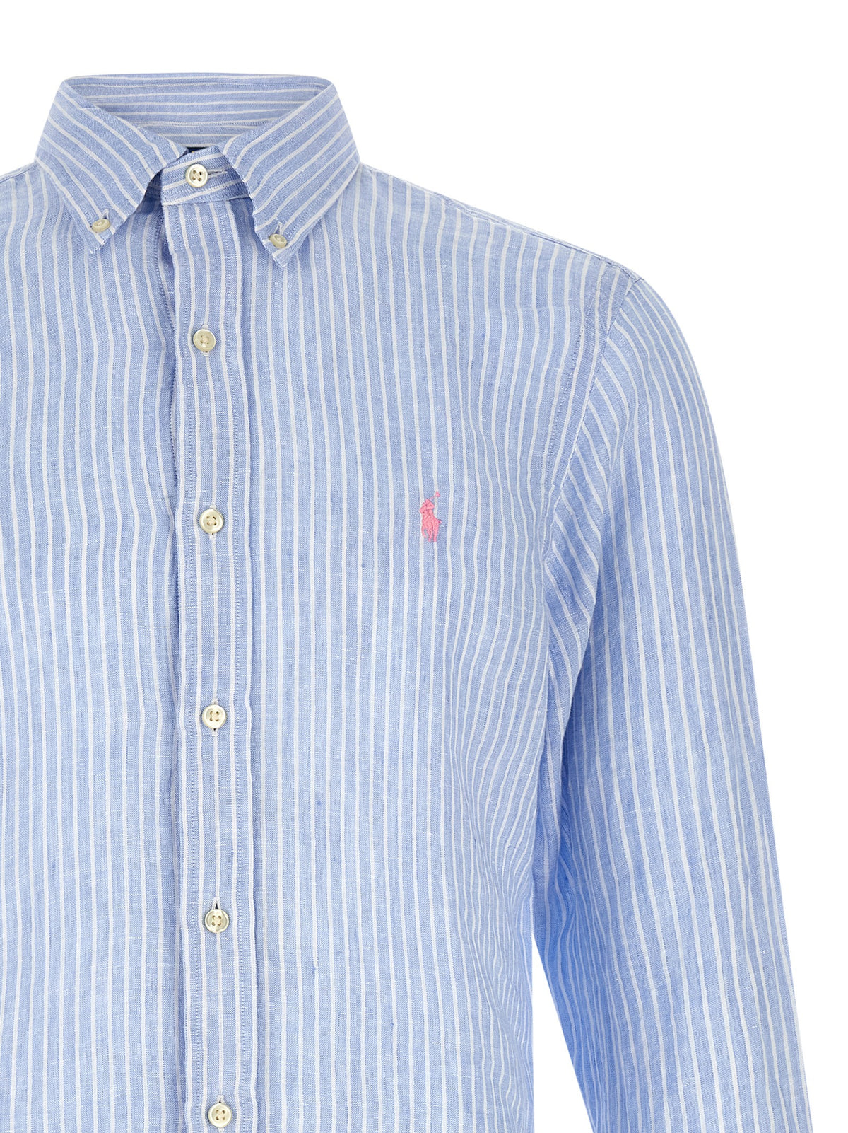 Chemisier en lin bleu Polo Ralph Lauren
