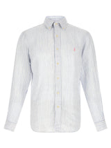 Polo Ralph Lauren Blue Linen Blouse - Timeless Elegance