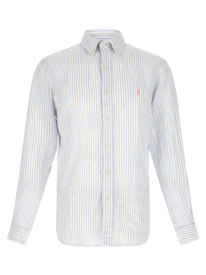 Polo Ralph Lauren Blue Linen Blouse
