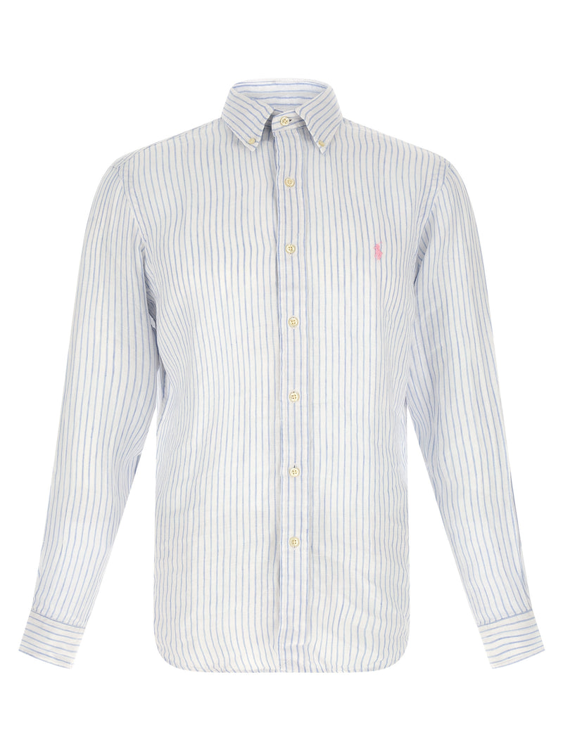 Polo Ralph Lauren Blue Linen Blouse