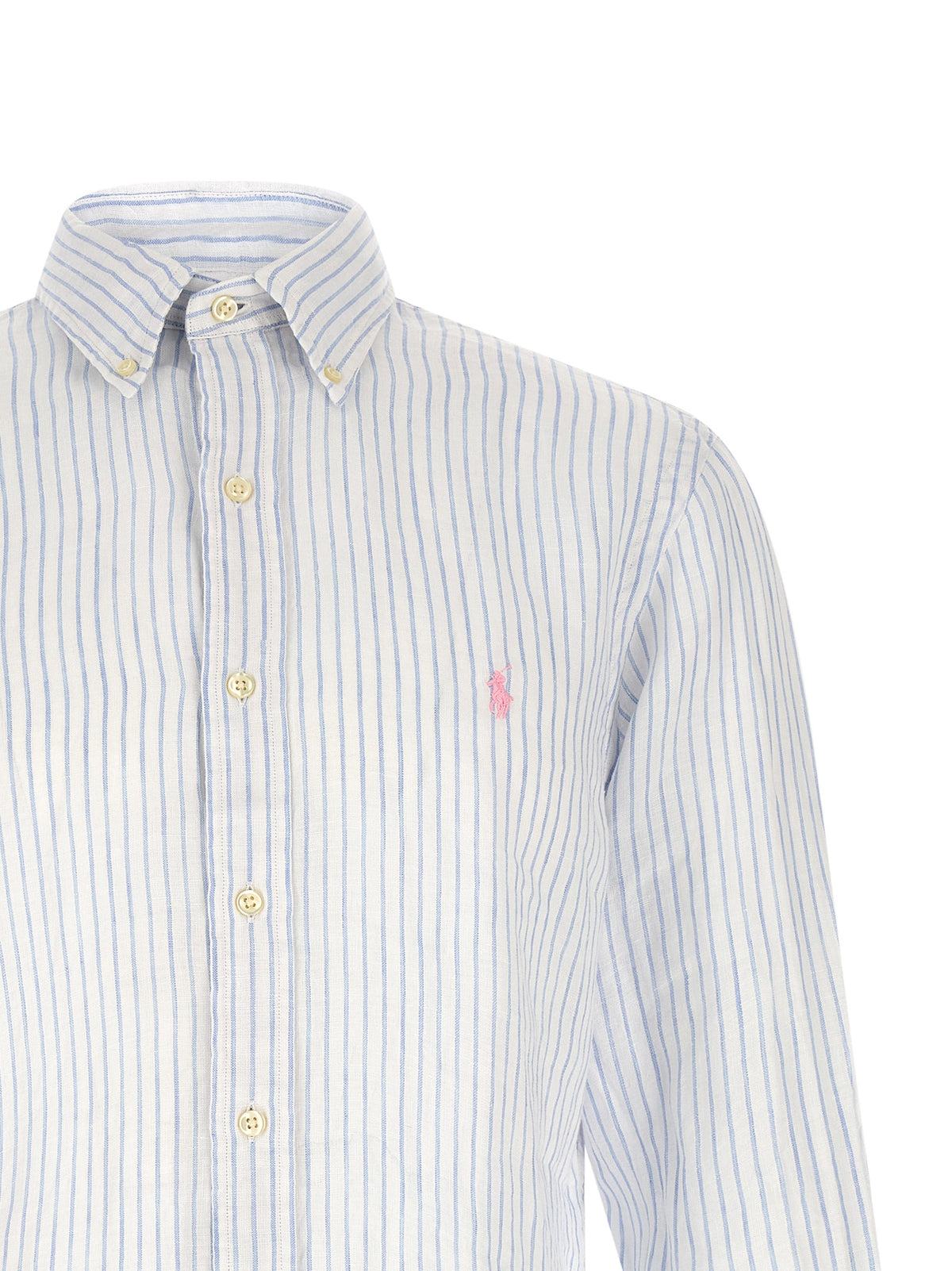 Polo Ralph Lauren Blue Linen Blouse - Timeless Elegance