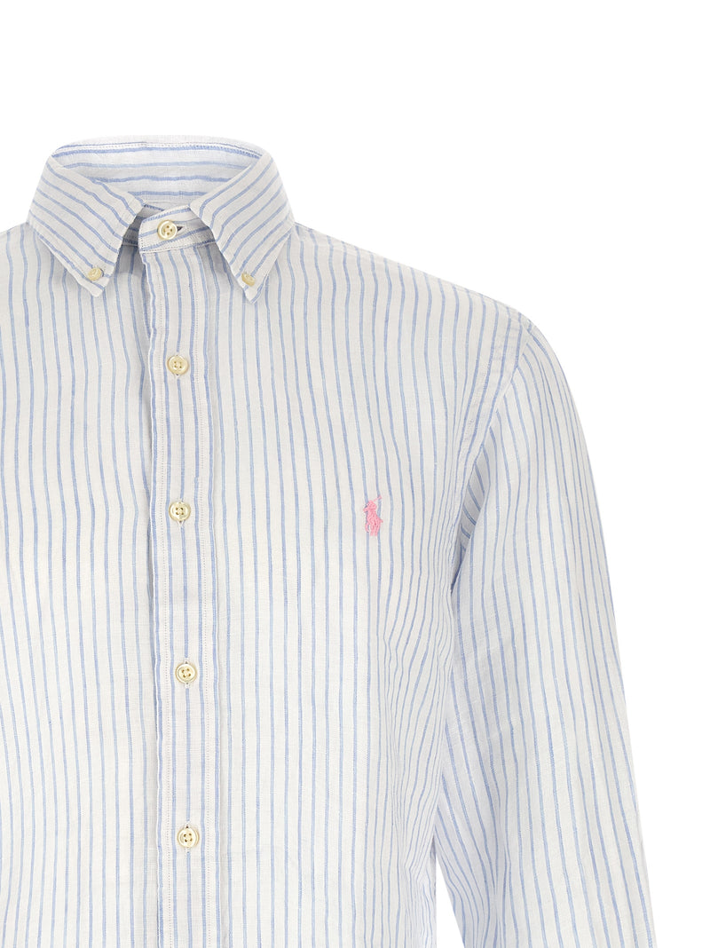 Polo Ralph Lauren Blue Linen Blouse