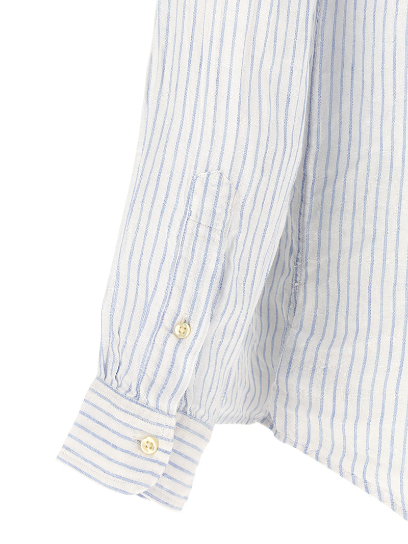 Polo Ralph Lauren Blue Linen Blouse