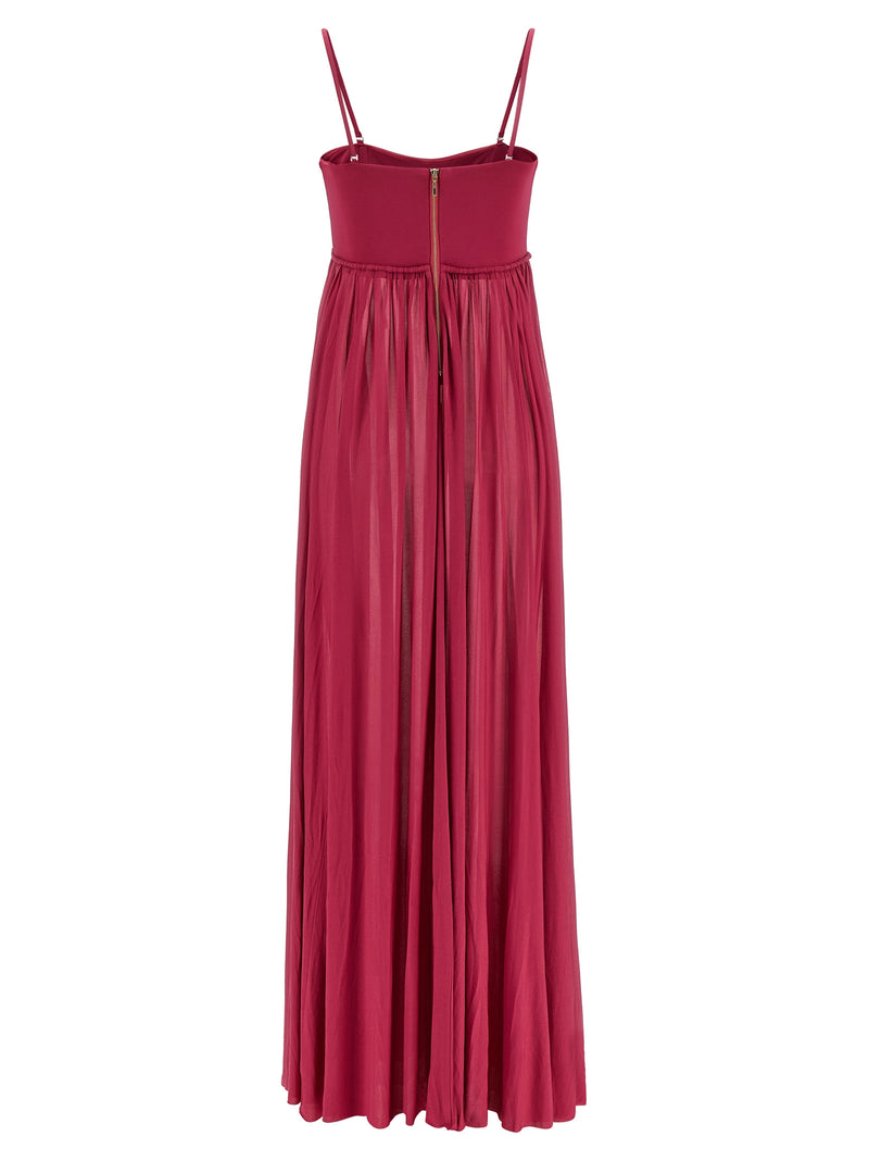 Zimmermann Luna Fuchsia Viscose Long Dress