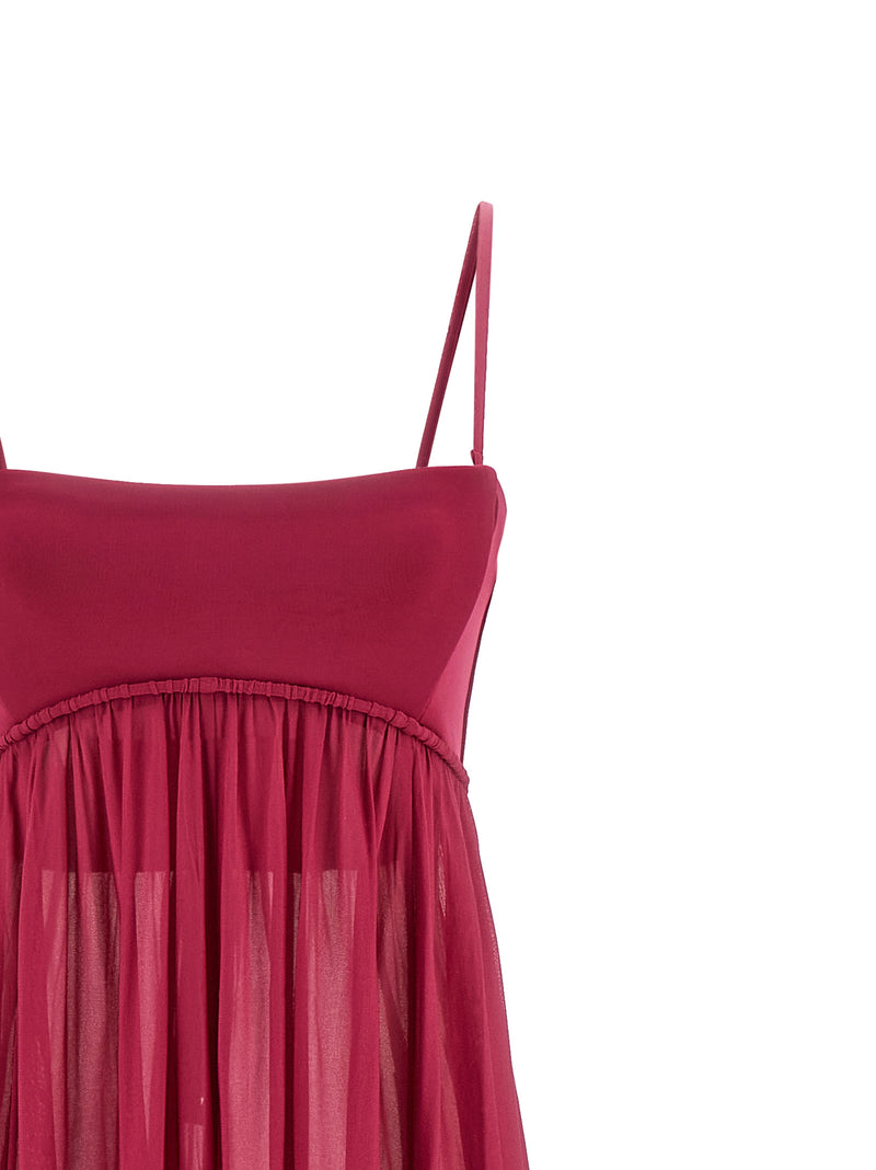Zimmermann Luna Fuchsia Viscose Long Dress