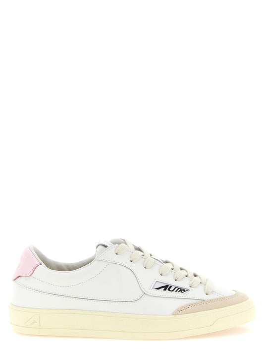Baskets basses Autry en cuir de vachette multicolore