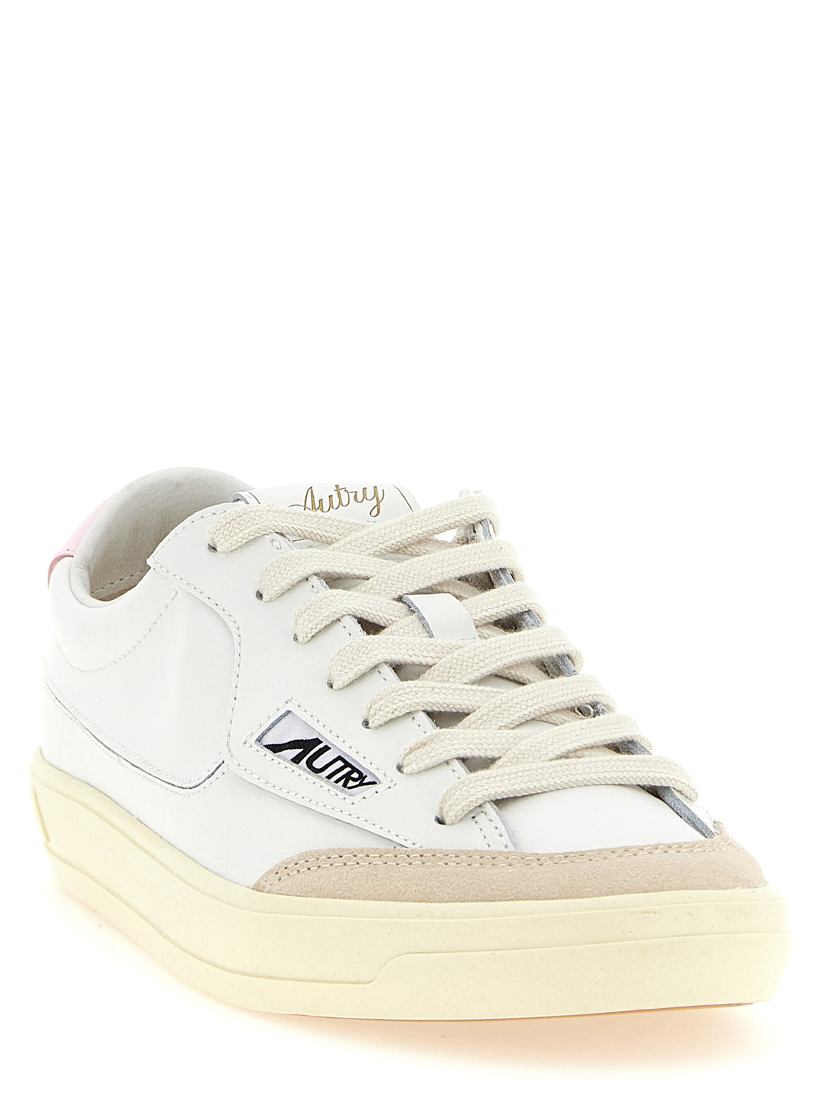 Baskets basses Autry en cuir de vachette multicolore