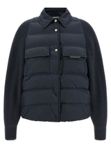 Veste longue Brunello Cucinelli en polyester bleu