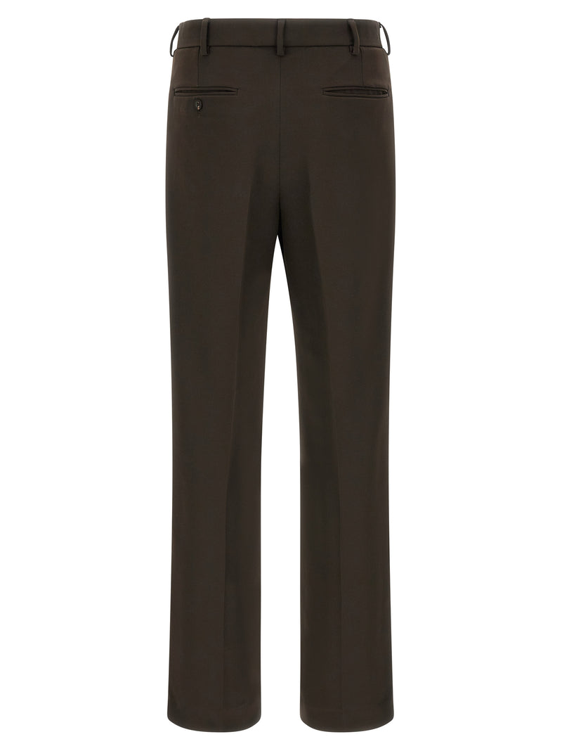 Pantalon décontracté marron en polyester SECONDE COUCHE