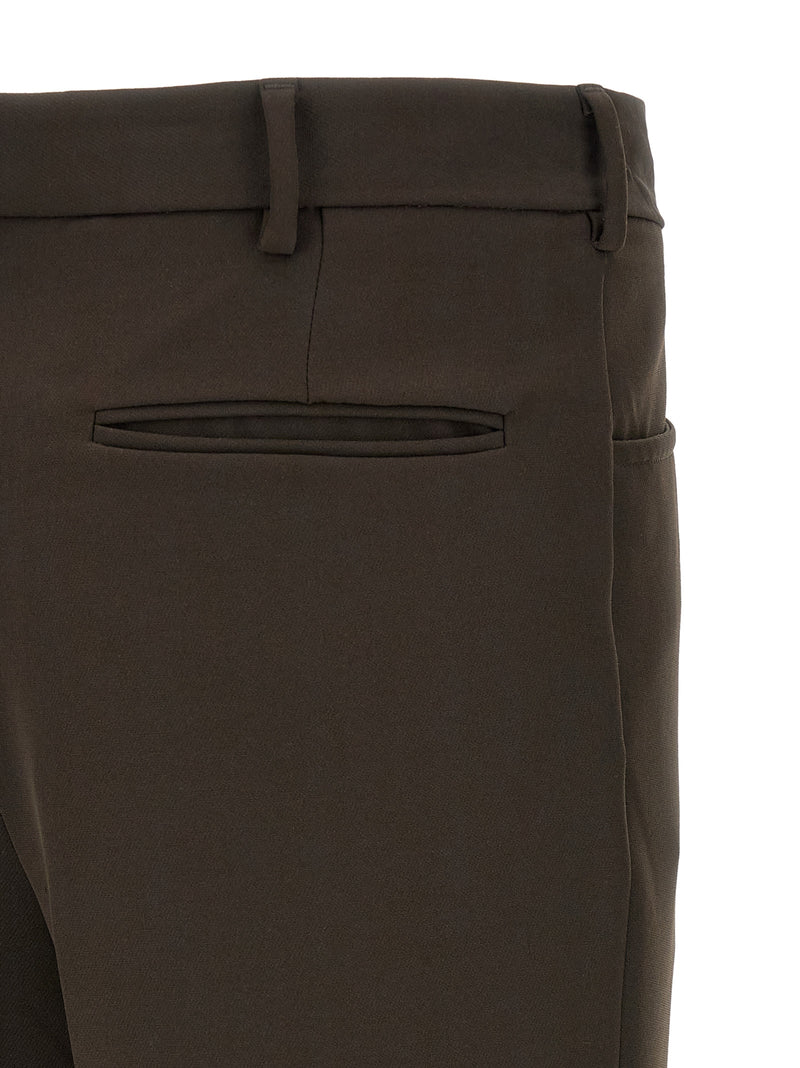 Pantalon décontracté marron en polyester SECONDE COUCHE