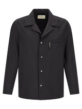 SECOND/LAYER Gray Polyester Blouse