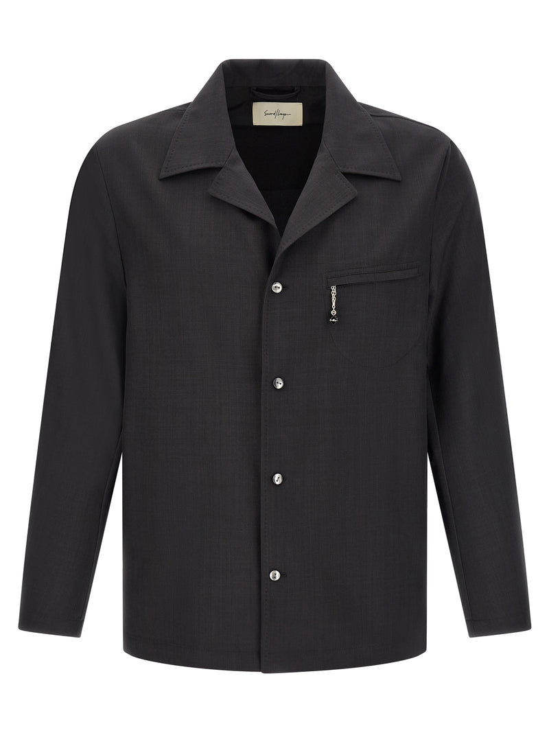 SECOND/LAYER Blouse grise en polyester