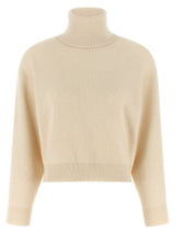 Cardigan Brunello Cucinelli en laine vierge blanche
