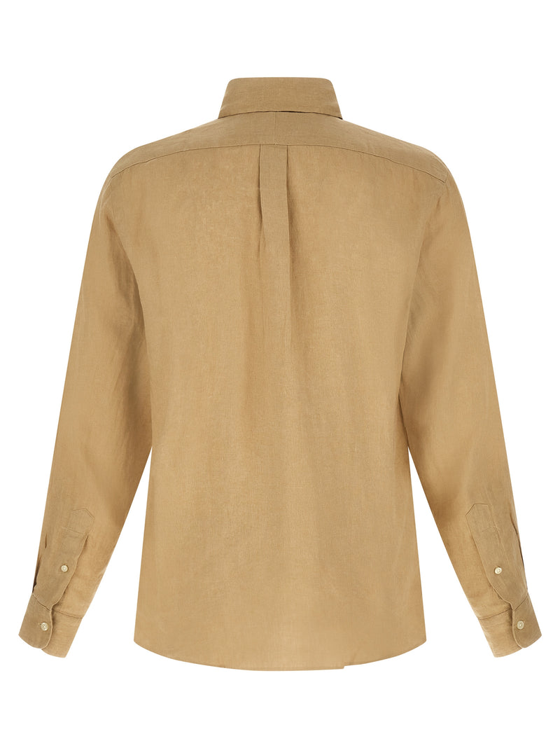 Polo Ralph Lauren Beige Linen Blouse
