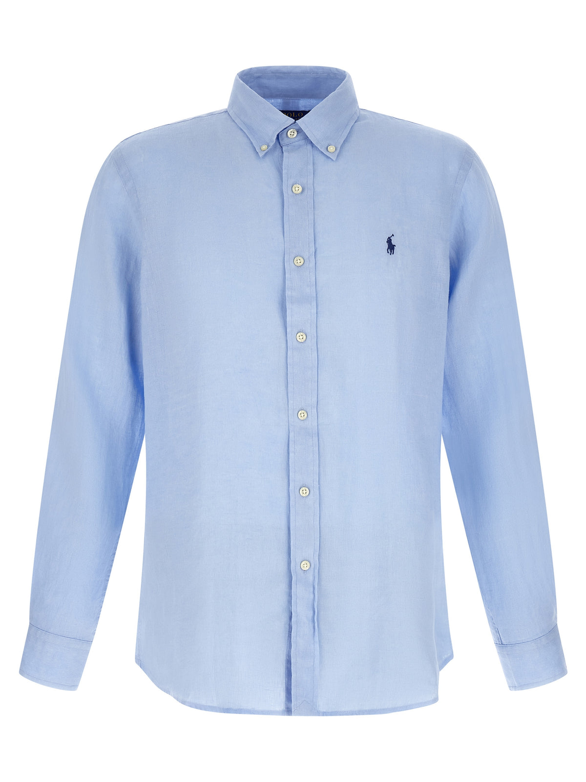 Chemisier en lin bleu Polo Ralph Lauren