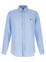 Chemisier en lin bleu Polo Ralph Lauren