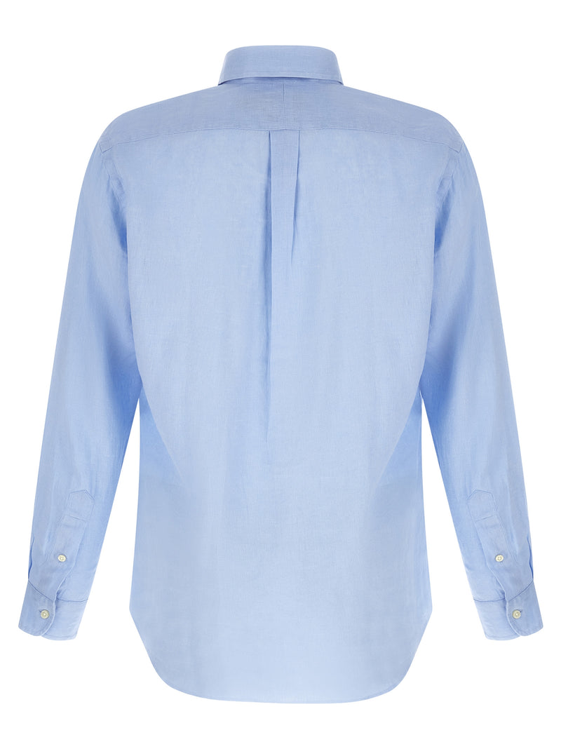 Chemisier en lin bleu Polo Ralph Lauren