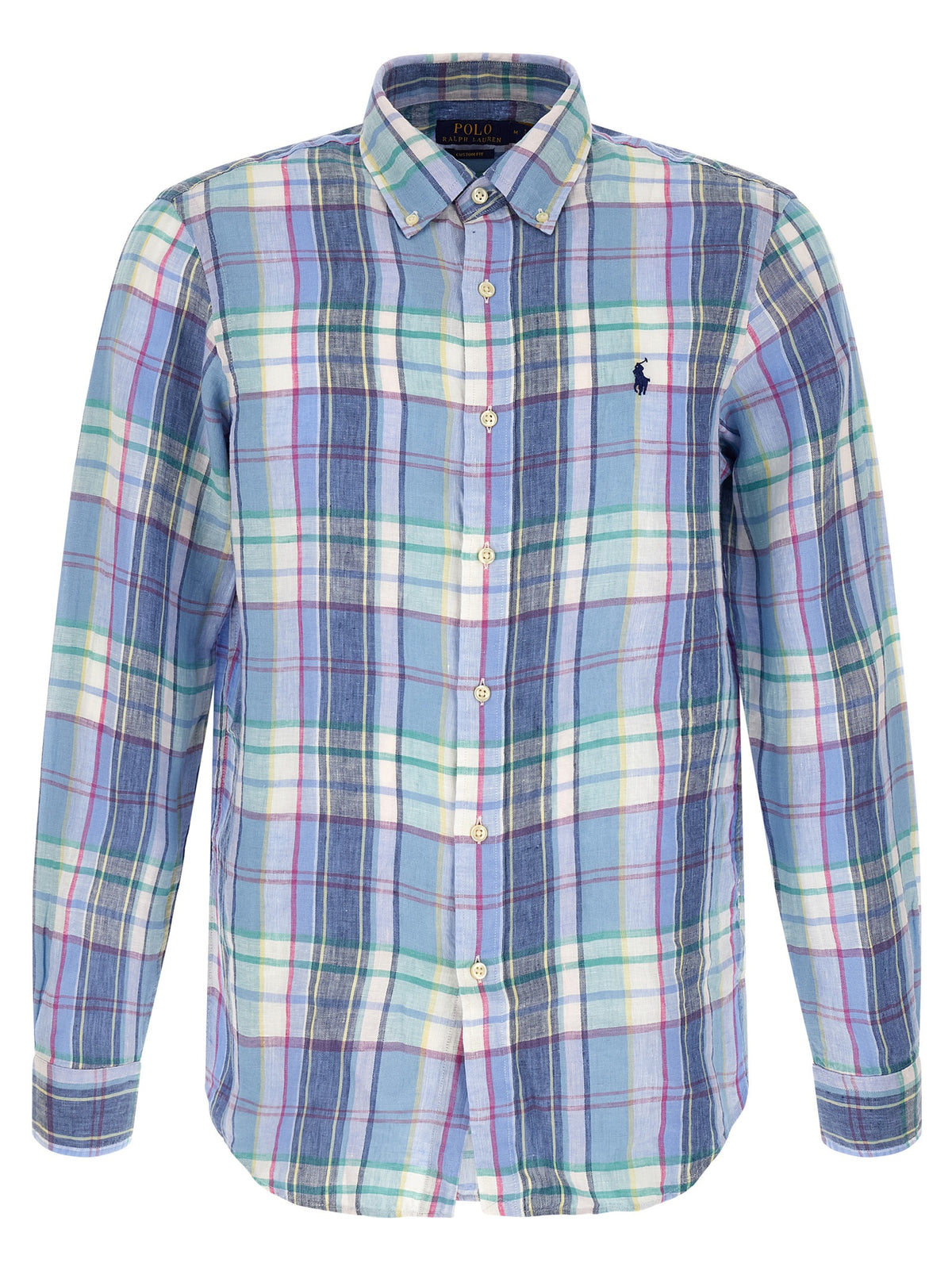 Chemisier en lin bleu Polo Ralph Lauren