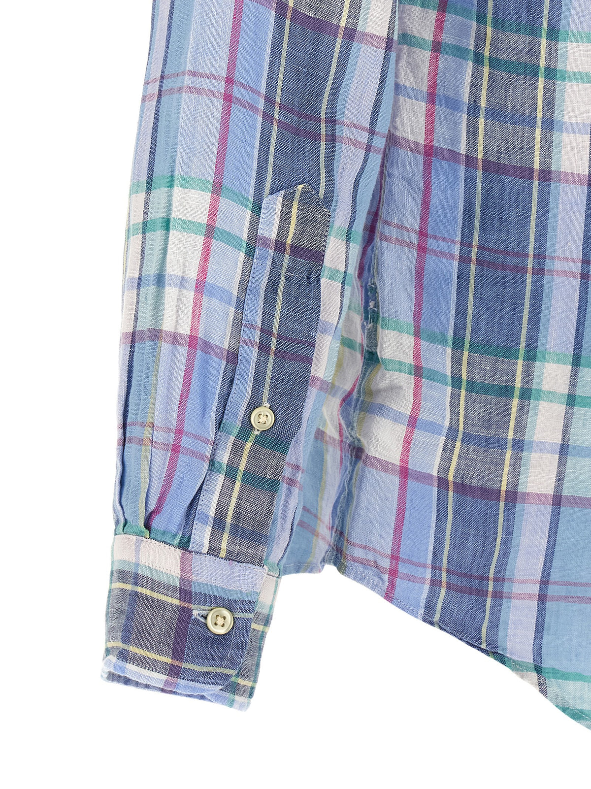 Chemisier en lin bleu Polo Ralph Lauren