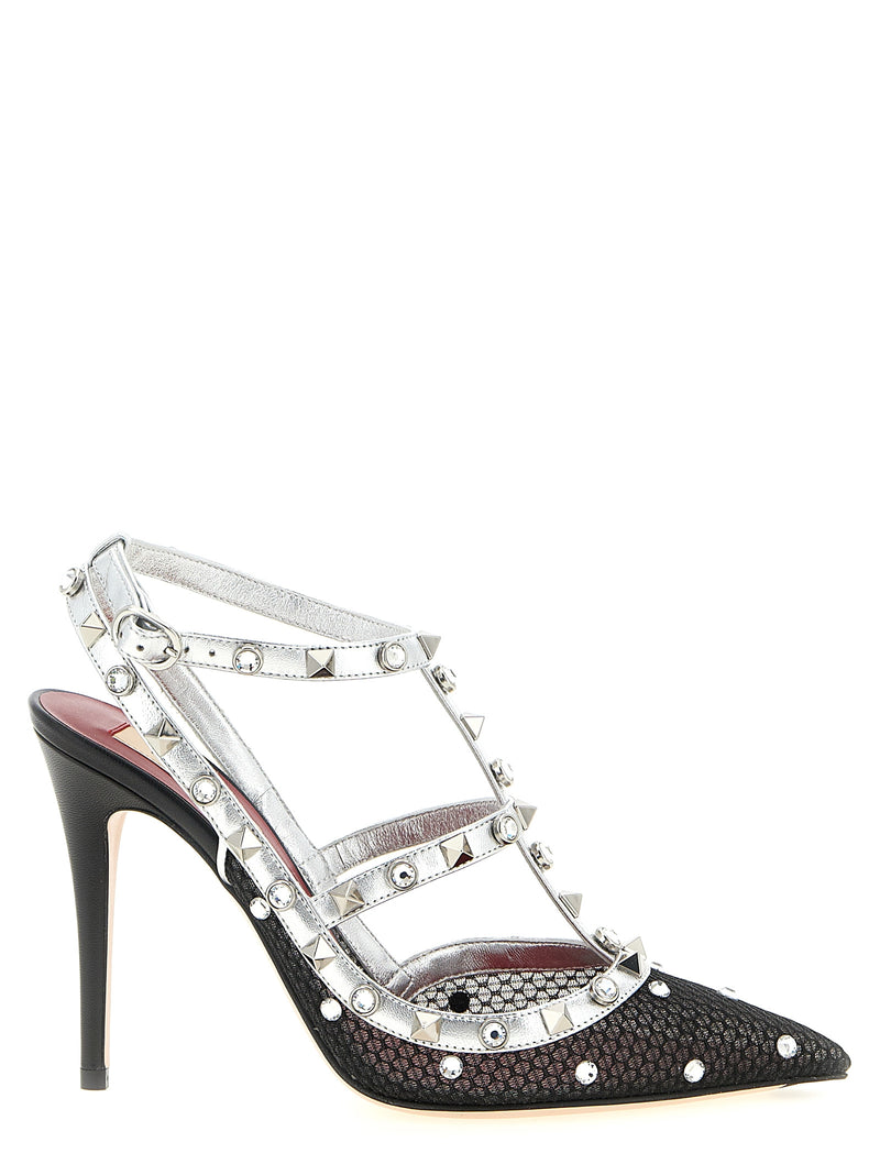 Valentino Garavani Rockstud Multicolor High Heel Pumps