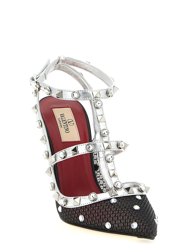 Valentino Garavani Rockstud Multicolor High Heel Pumps