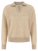 Polo en laine or Brunello Cucinelli