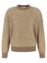 Cardigan Brunello Cucinelli en Laine Beige