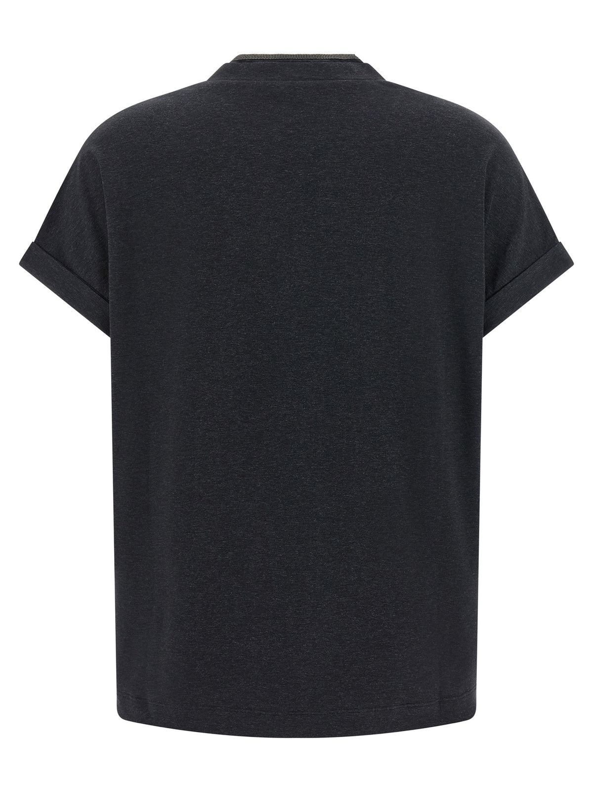 Brunello Cucinelli Gray Cotton T-Shirt for Women
