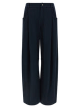 Pantalon décontracté Brunello Cucinelli en coton bleu