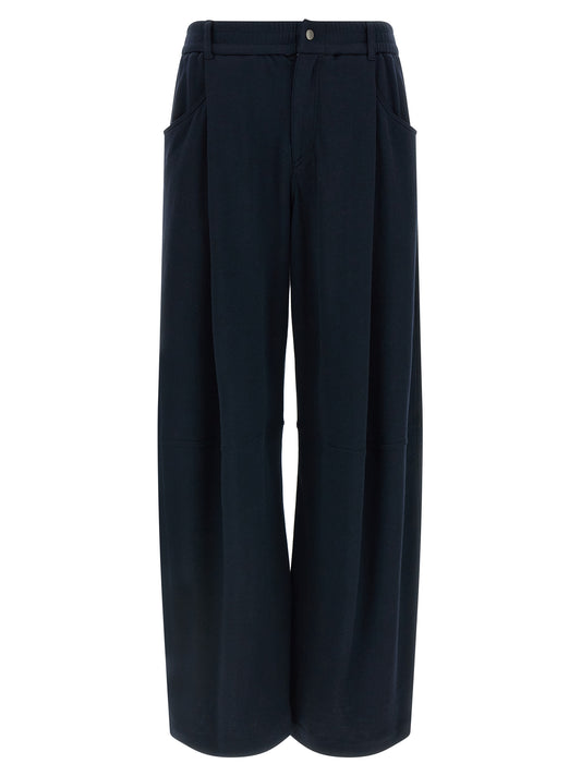 Pantalon décontracté Brunello Cucinelli en coton bleu