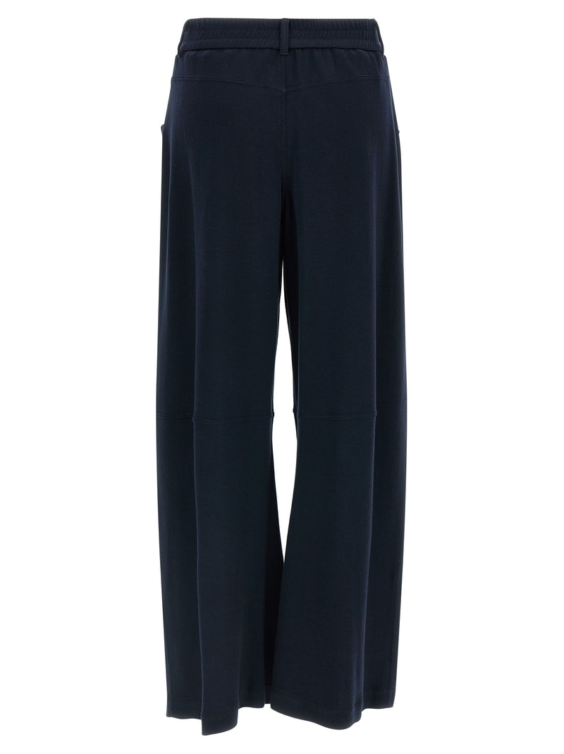 Brunello Cucinelli Blue Cotton Casual Pants