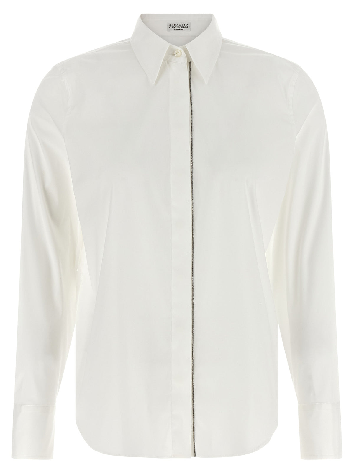 Brunello Cucinelli Blouse en Coton Blanc