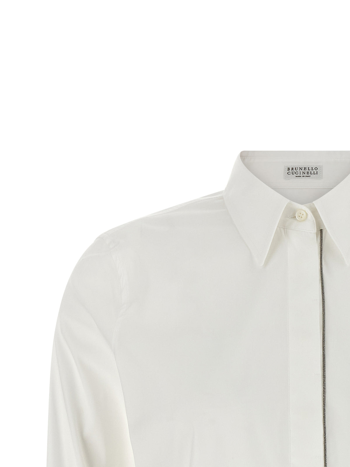 Brunello Cucinelli Blouse en Coton Blanc