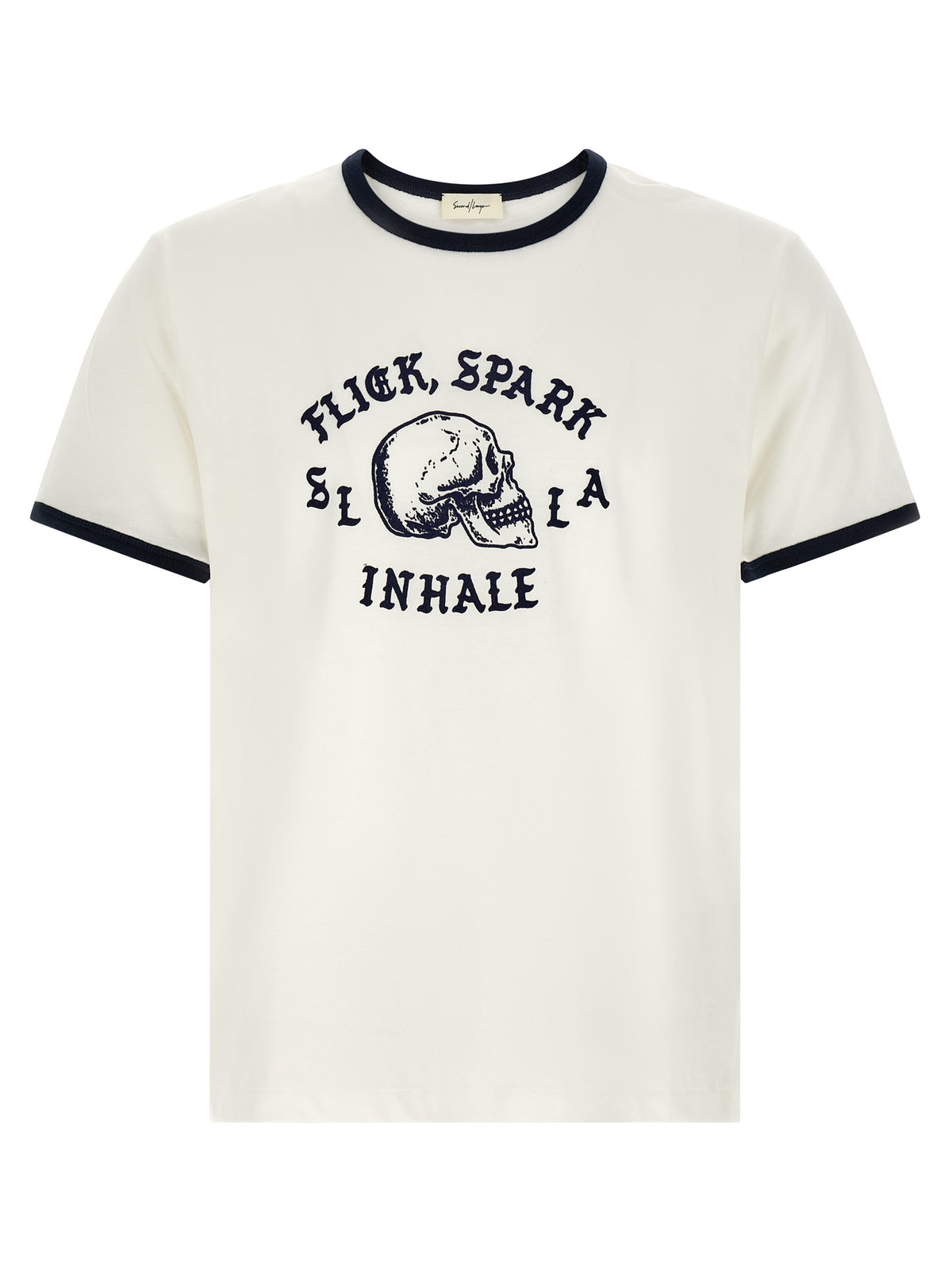 T-shirt bicolore en coton SECOND/LAYER