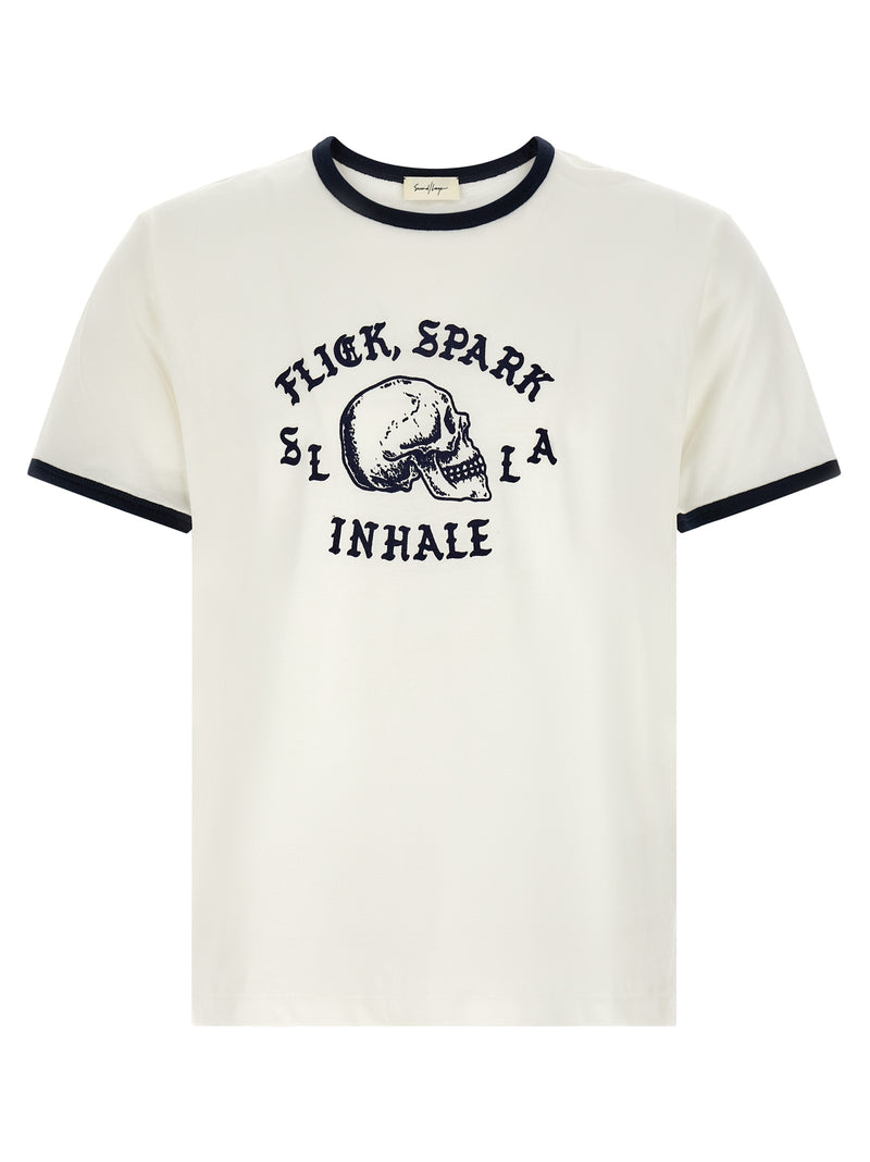 T-shirt bicolore en coton SECOND/LAYER