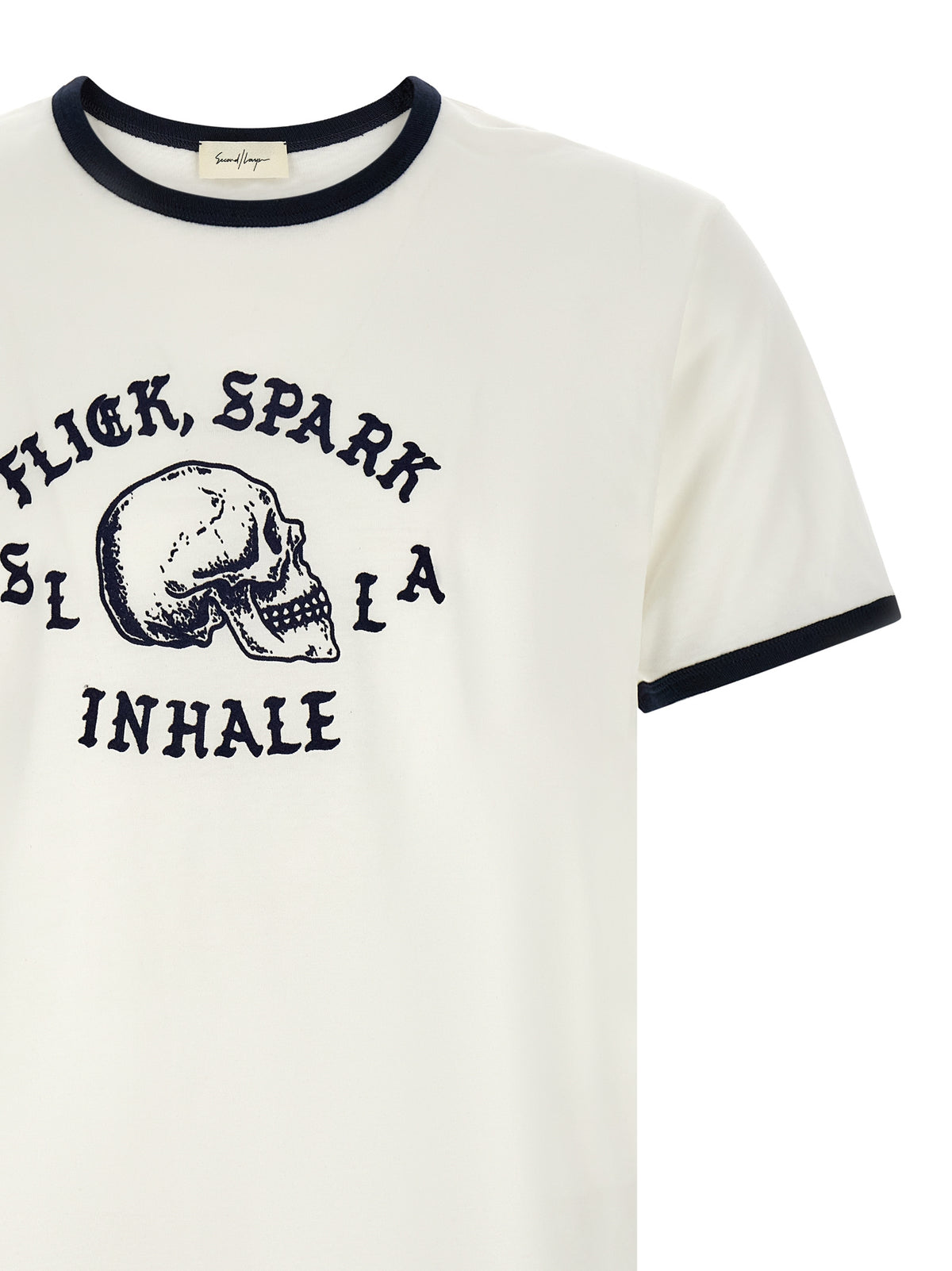 T-shirt bicolore en coton SECOND/LAYER