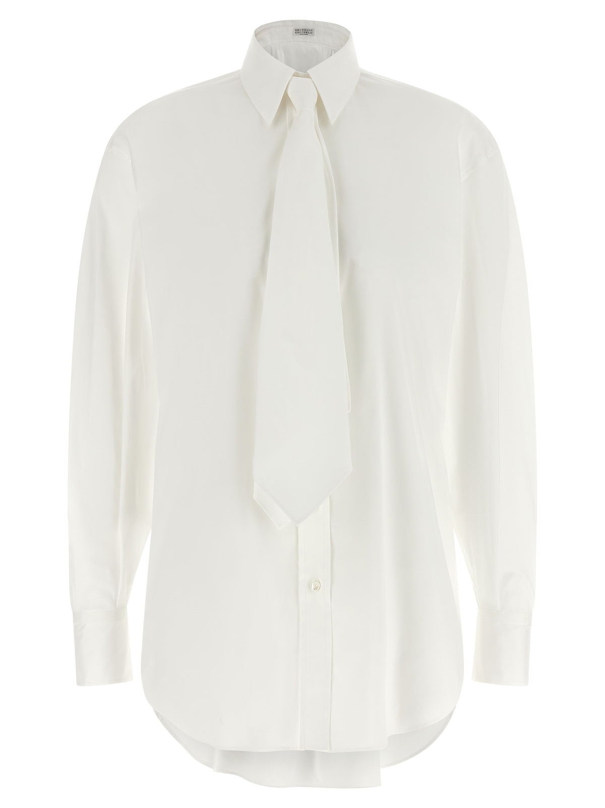 Brunello Cucinelli Blouse en Coton Blanc