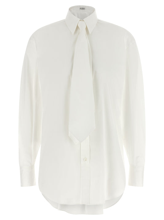 Brunello Cucinelli Blouse en Coton Blanc