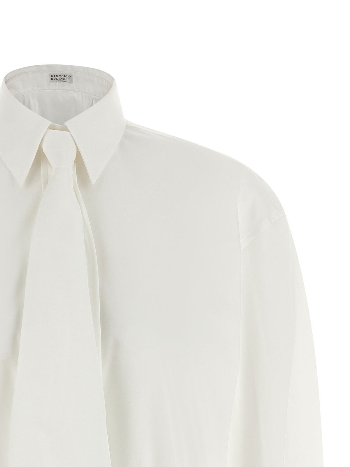 Brunello Cucinelli Blouse en Coton Blanc