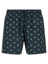 Lacoste Blue Polyester Swim Shorts for Men